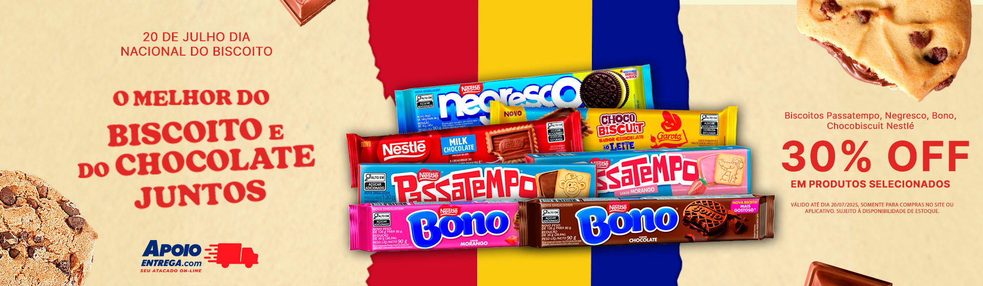 Nestlé: Dia 20 de Julho Dia Nacional do Biscoito ate 20/07